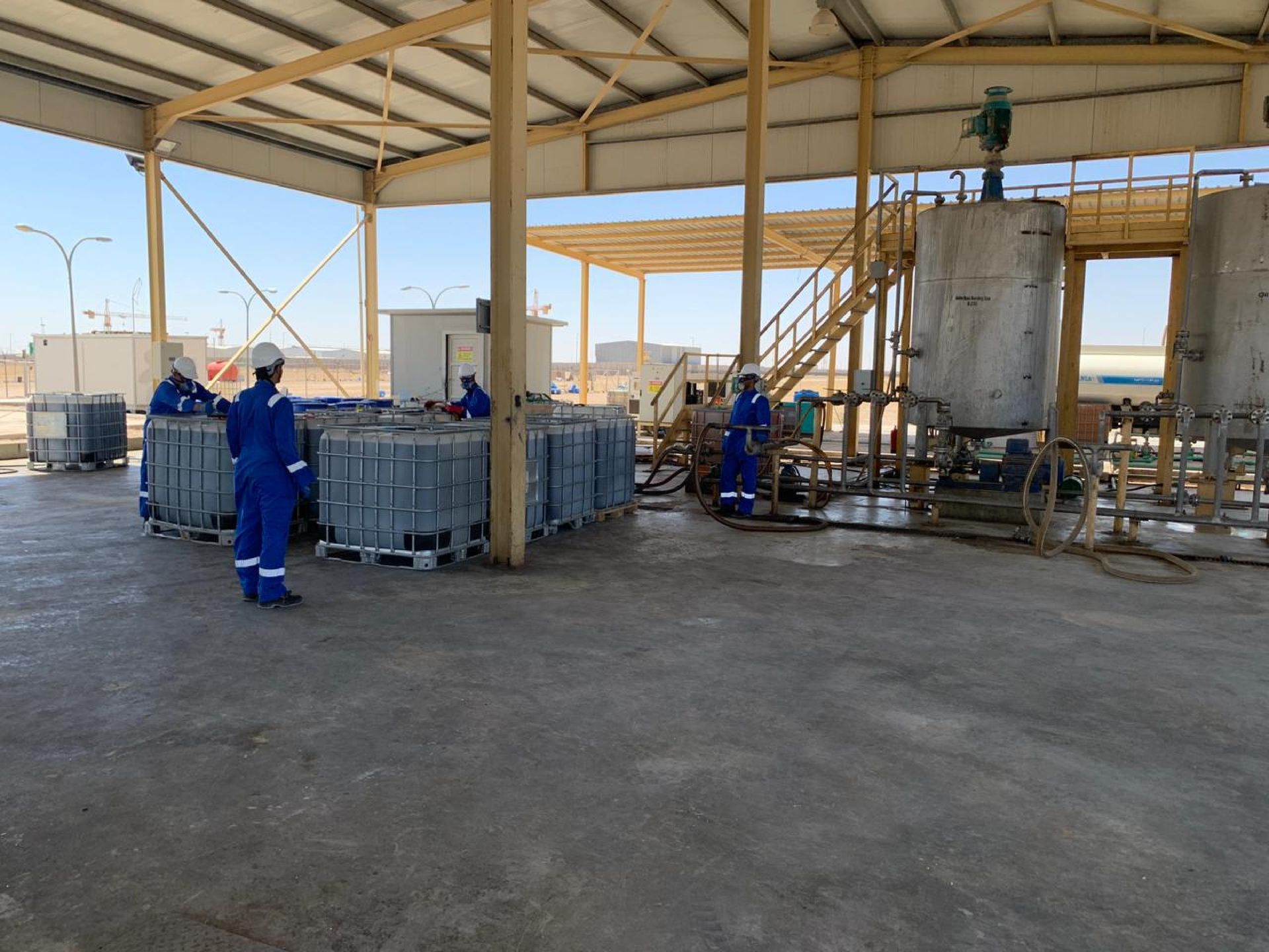 Al-Mrooj chemical blending plant in North Rumaila