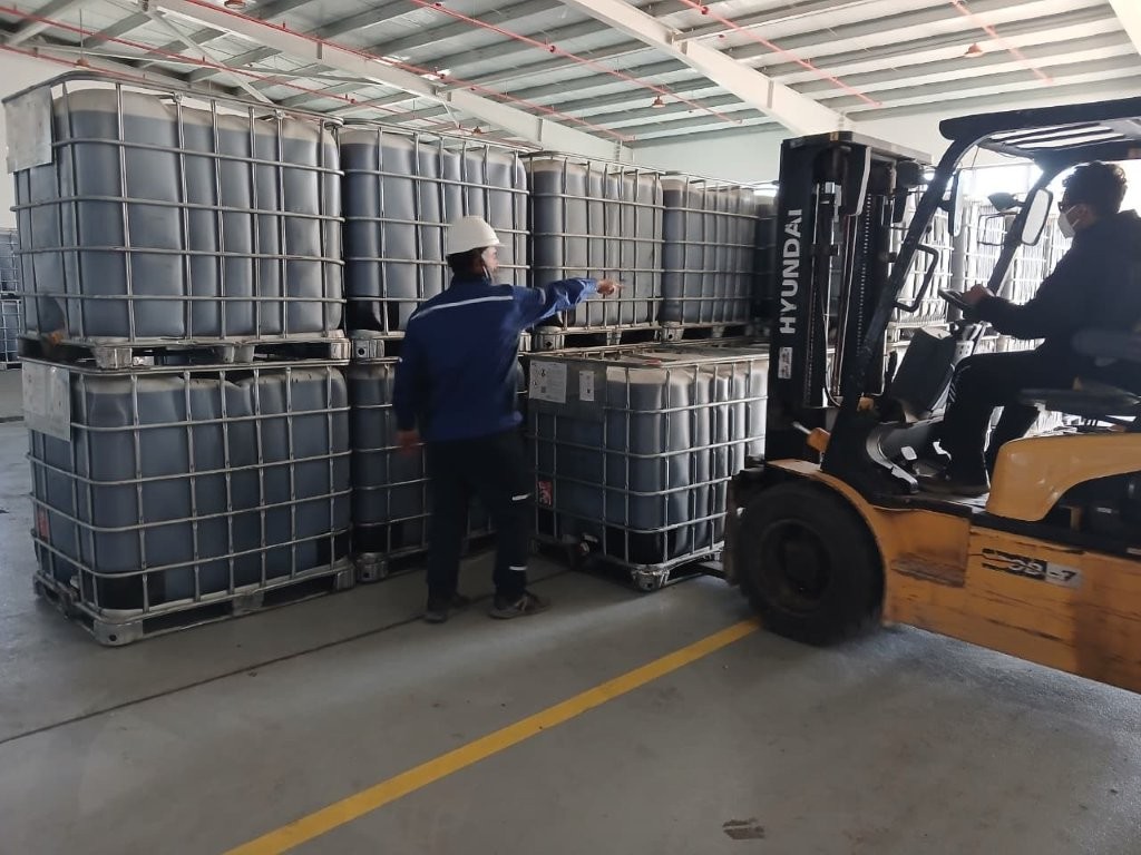 Forklift loading